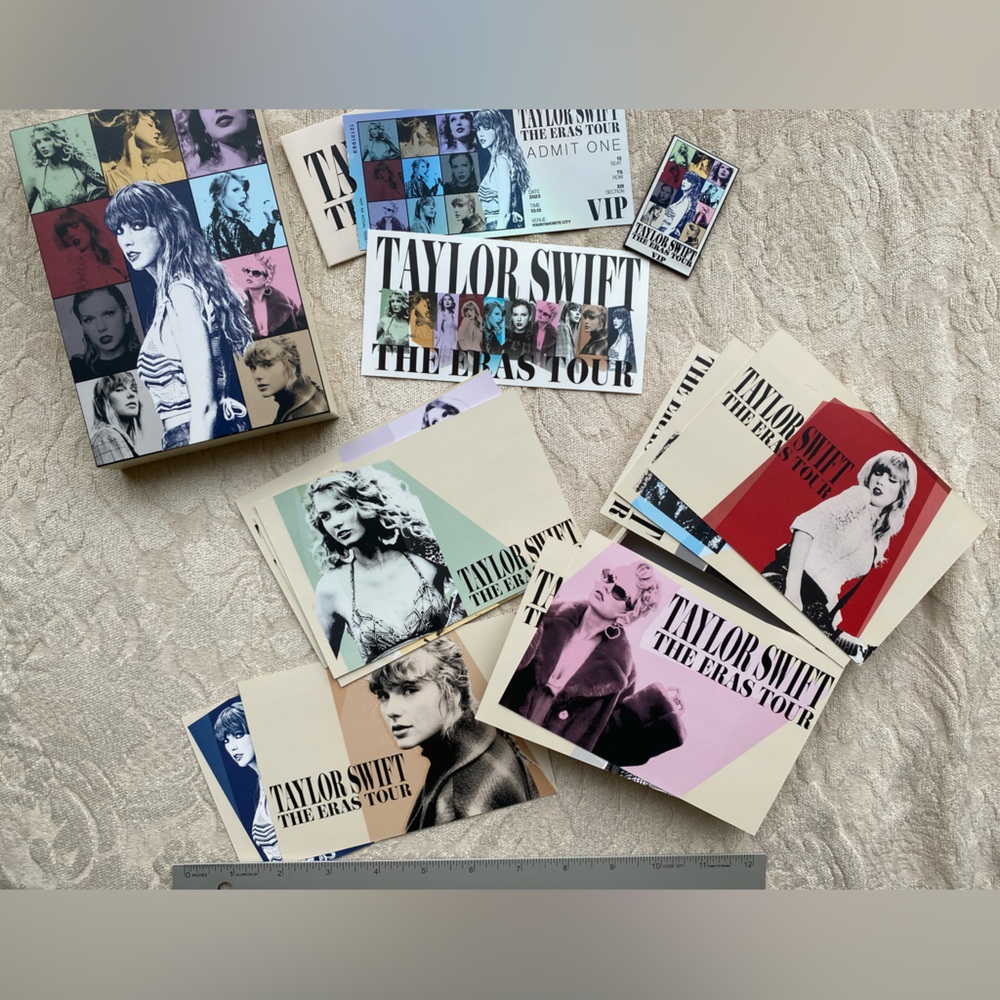 Small Taylor Swift The Eras Tour VIP Box with pin and postcards
